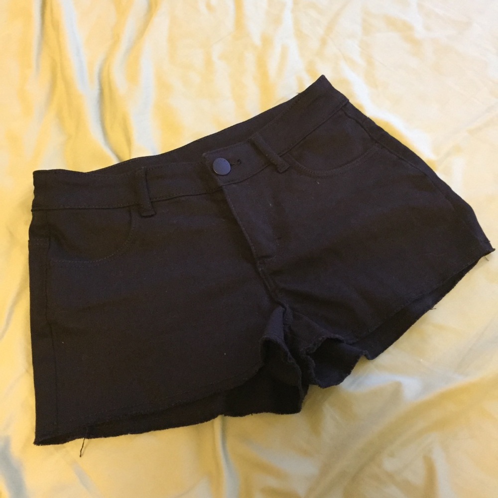 NWOT Black midrise cutoff short shorts